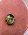 Woman & Man Walking Cameo Locket Charm