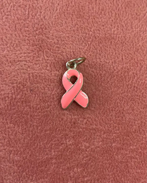 Pink Breast Cancer Awareness Ribbon Charm Pink Breast Cancer Awareness Ribbon Charm