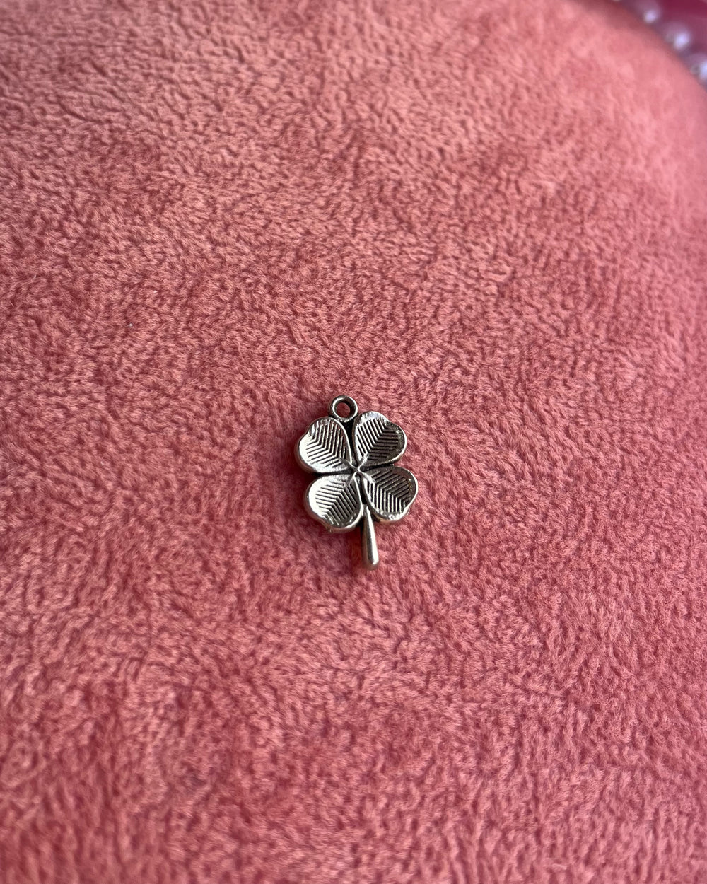 Silver Four-Leaf Clover Charm