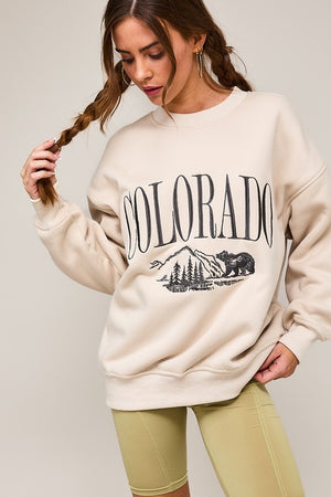 COLORADO OVERSIZED CREWNECK SWEATSHIRT COLORADO OVERSIZED CREWNECK SWEATSHIRT