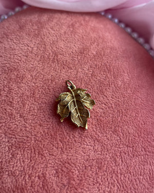 Gold Leaf Charm Gold Leaf Charm