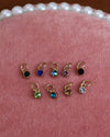 Small Gold Colorful Crystal Charms