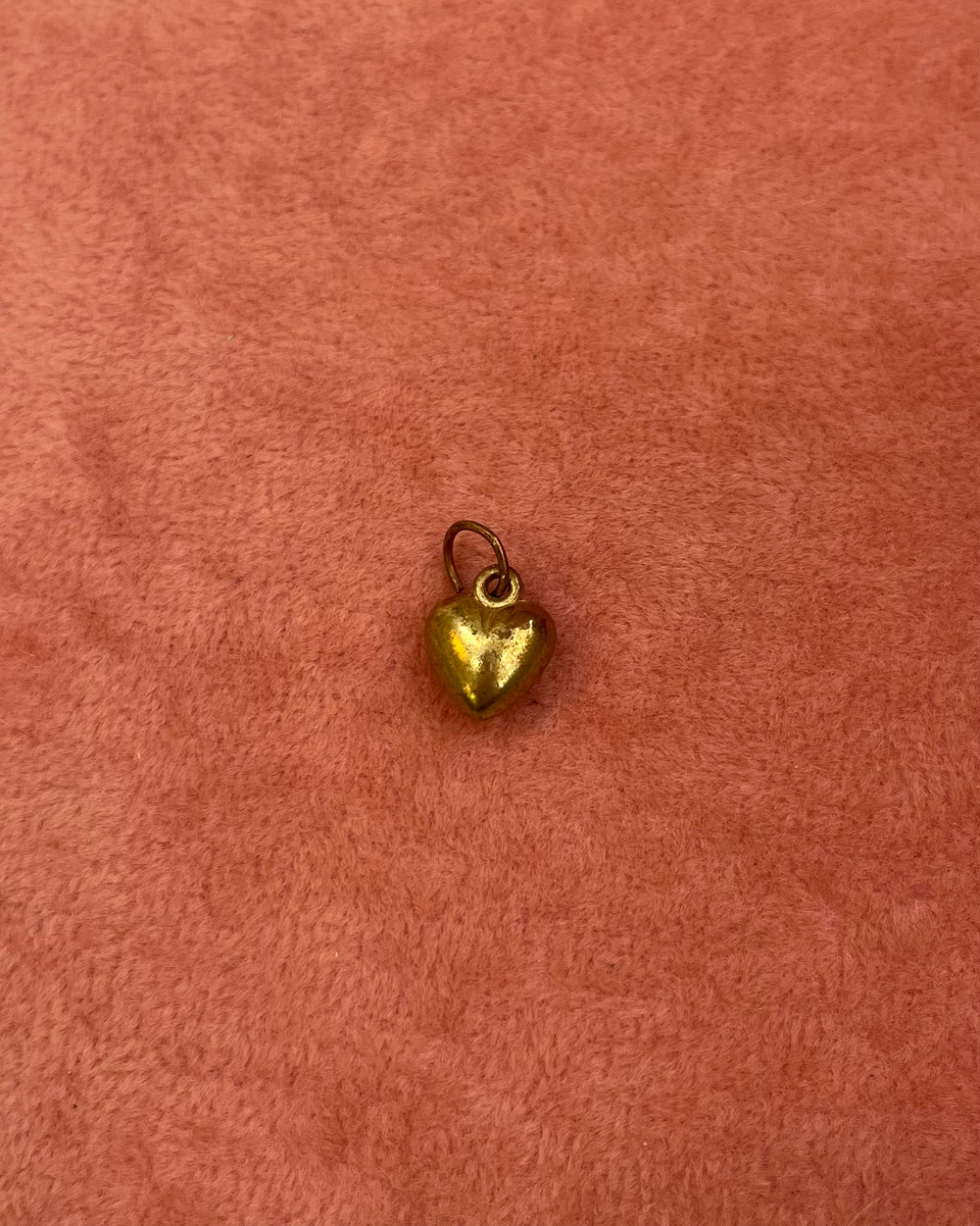 Small Antique Gold Heart Charm