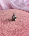 Silver King Hat Charm