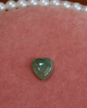 Small Green Stone Heart Small Green Stone Heart