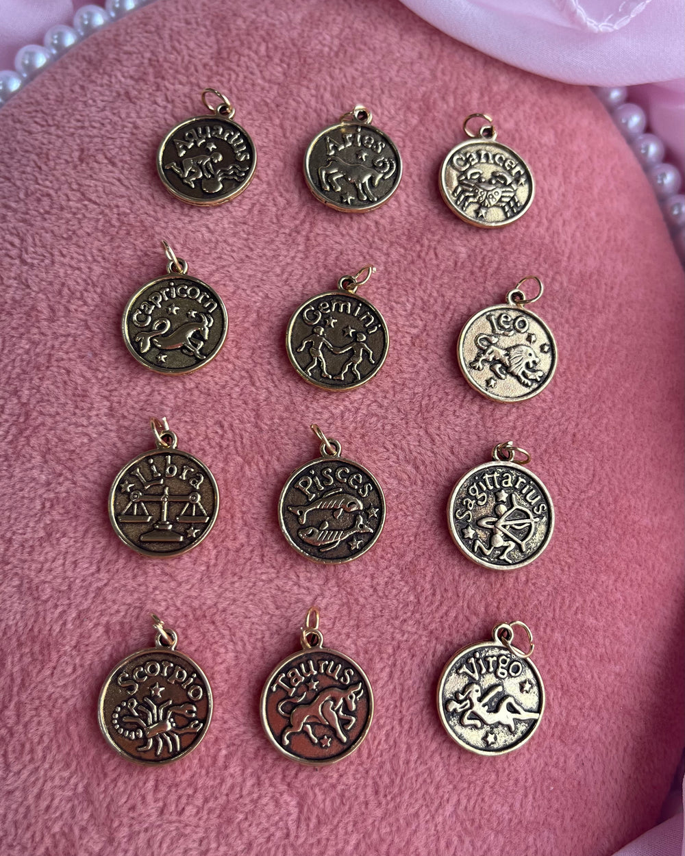 Zodiac Gold Charms