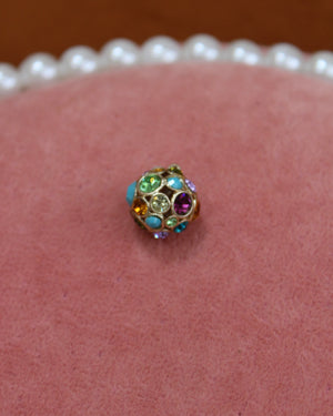 Multi-Color Gem Ball Charm Multi-Color Gem Ball Charm
