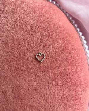 Small Dainty Silver Heart Charm Small Dainty Silver Heart Charm