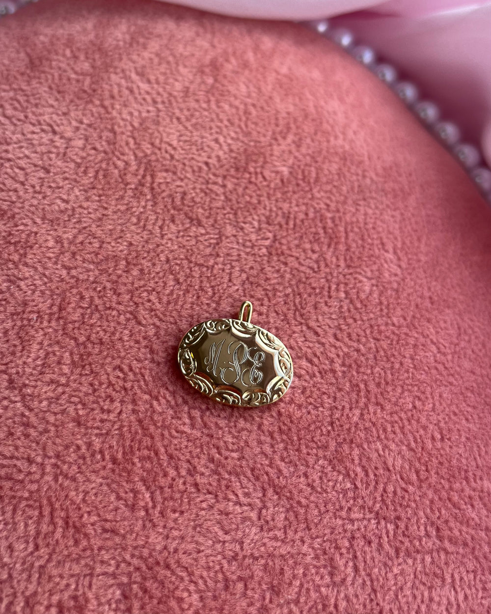 Initials MJE Gold Charm