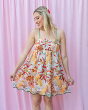 Load image into Gallery viewer, POINSETTE CHRISTMAS BABYDOLL DRESS
