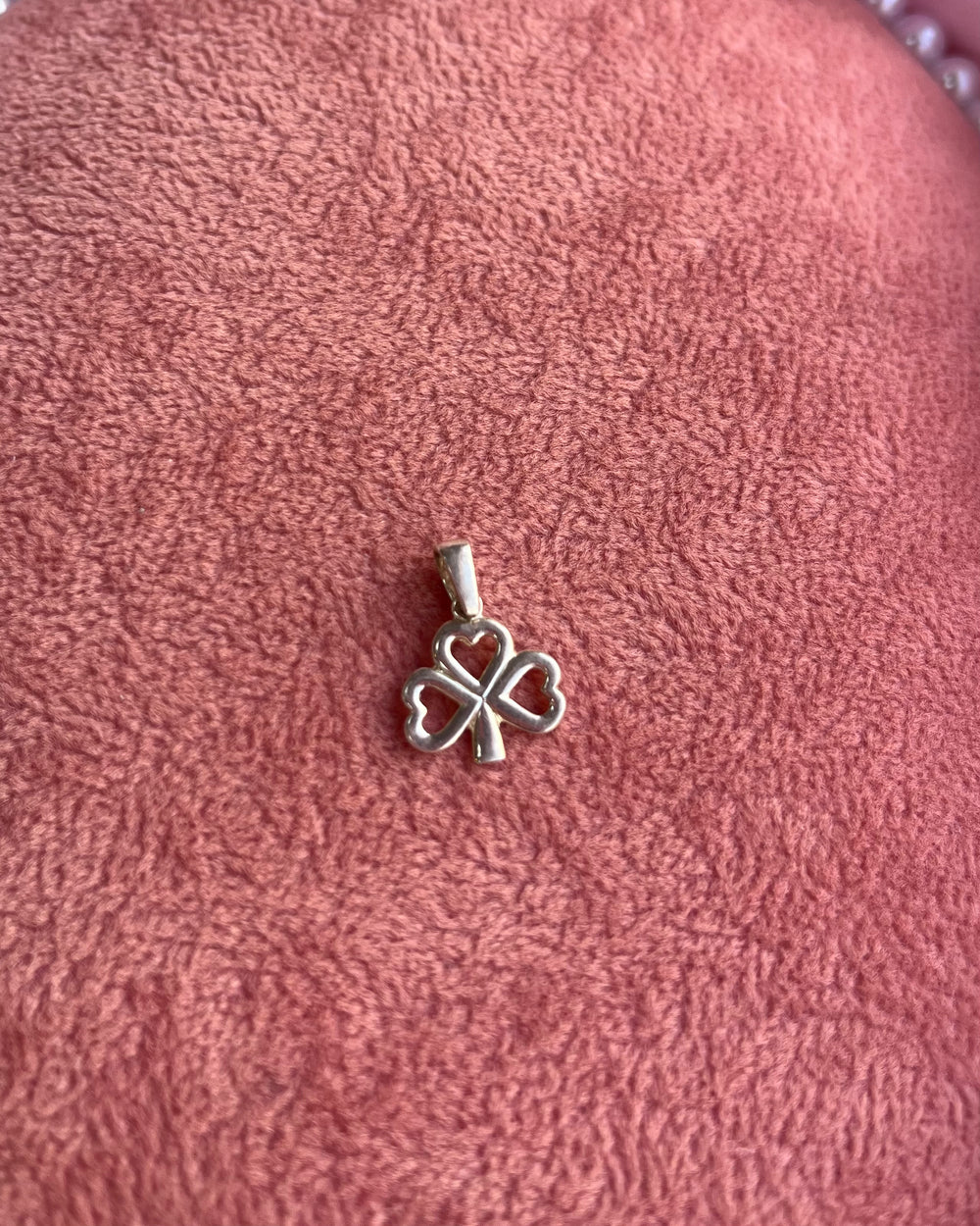 Silver Four-Leaf Clover