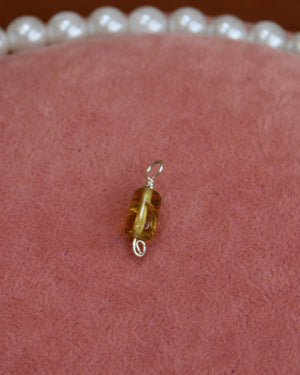 Orange Cylinder Charm Orange Cylinder Charm