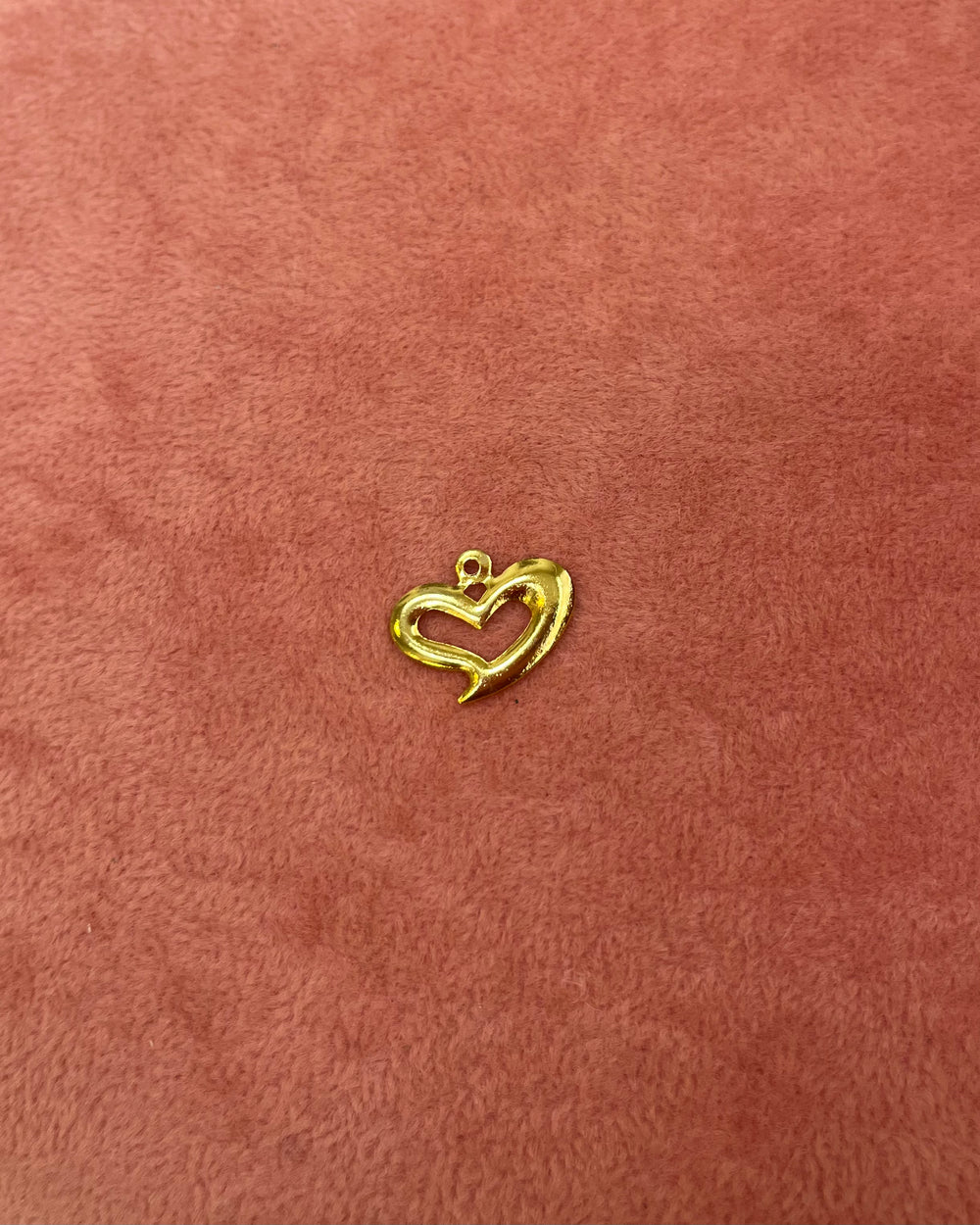Thin Gold Heart Charm