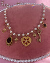 Stole My Heart Vintage Charm Necklace