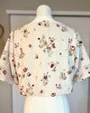 HAND-SEWN VINTAGE FLORAL REVERSIBLE TOP WITH BOWS