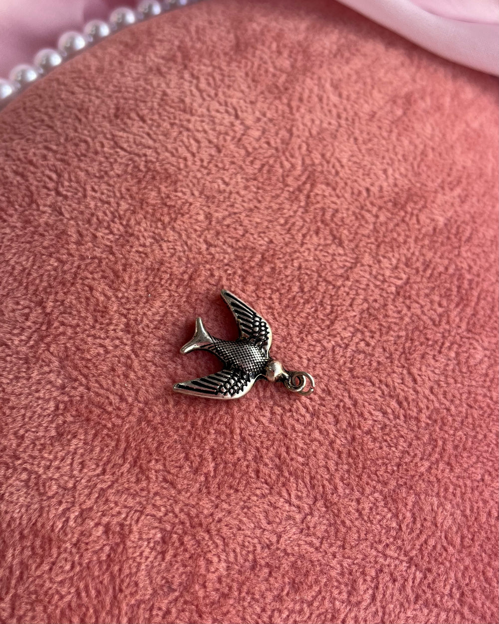 Silver Bird Charm