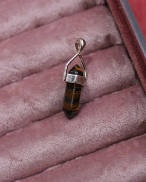 Brown and Silver Stone Charm Brown and Silver Stone Charm