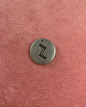 Design In Circle Silver Charm Design In Circle Silver Charm