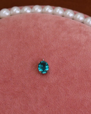 Aquamarine Rectangular Crystal Charm Aquamarine Rectangular Crystal Charm