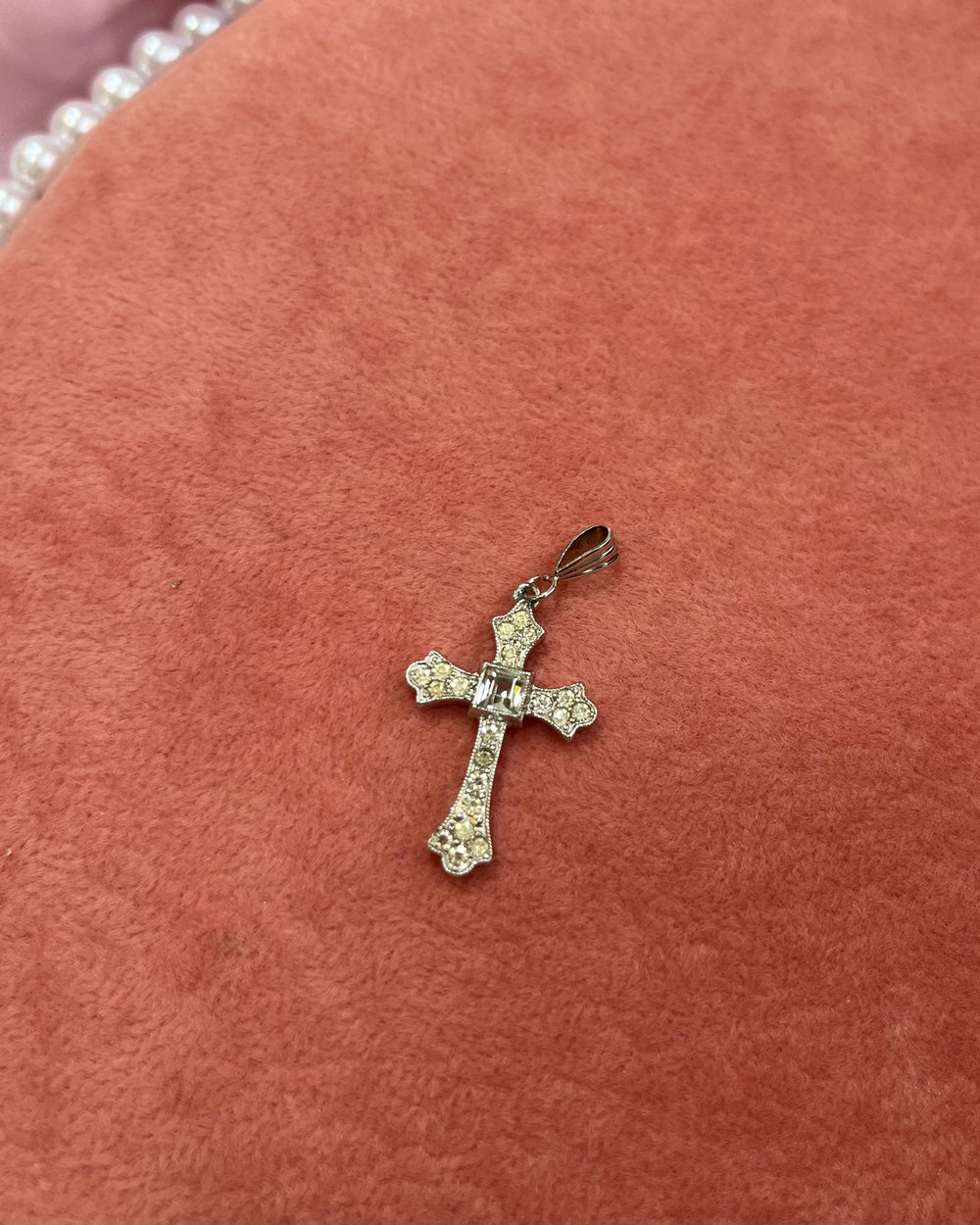 Cross Crystals Charm