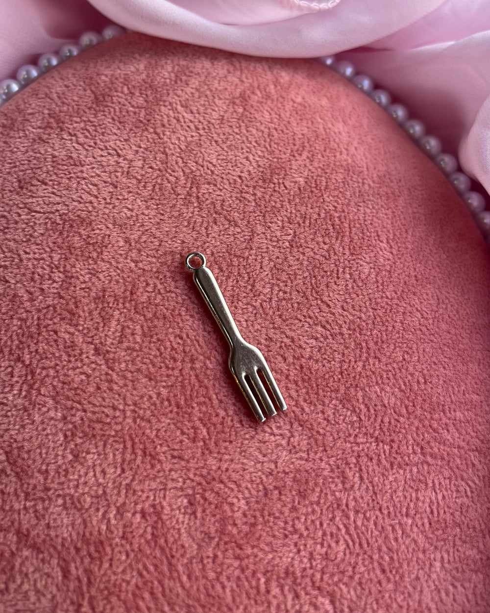 Silver Fork Charm