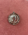Napoleon Coin Silver Circle Charm