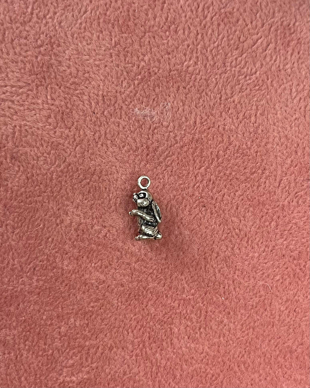 Small Rabbit Silver Charm