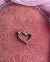 Pink Crystals Heart Charm