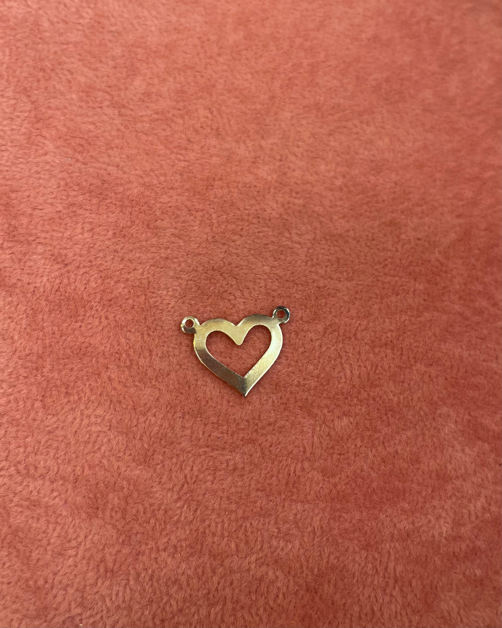 Thin Gold Heart Charm