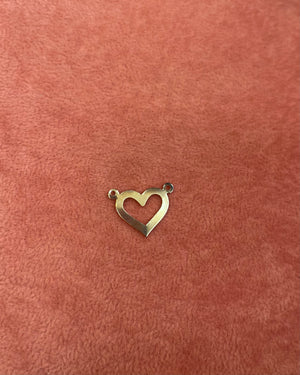 Thin Gold Heart Charm Thin Gold Heart Charm
