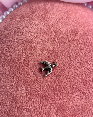 Small Silver Bird Charm Small Silver Bird Charm