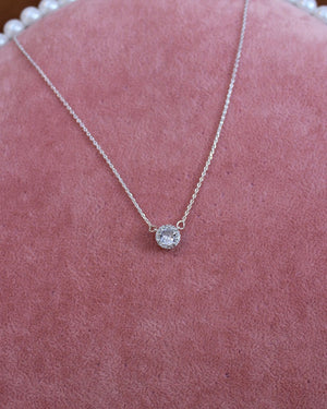Pretty Little Crystal Silver Necklace Pretty Little Crystal Silver Necklace
