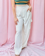 Load image into Gallery viewer, LEIGHTON IVORY CARGO TROUSERS
