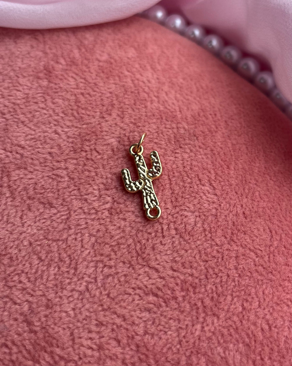Gold Cactus Charm