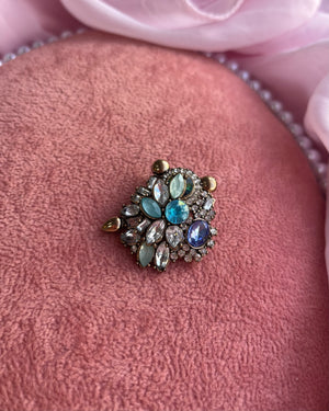 Blue and Green Crystal Charm Blue and Green Crystal Charm