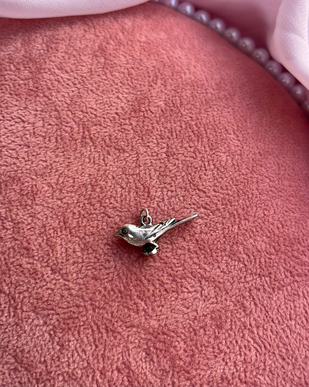 Silver Bird Charm