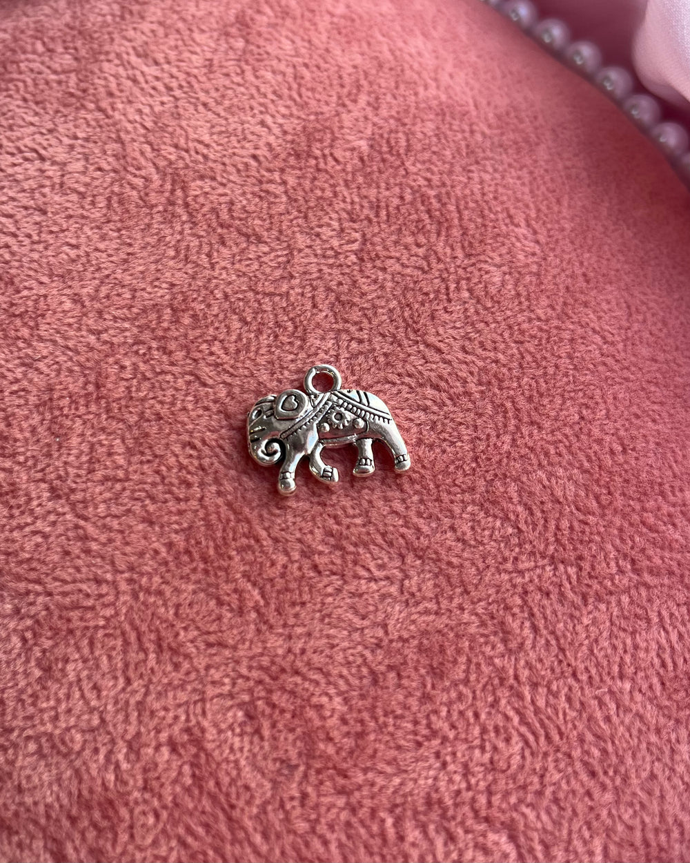 Silver Elephant Charm