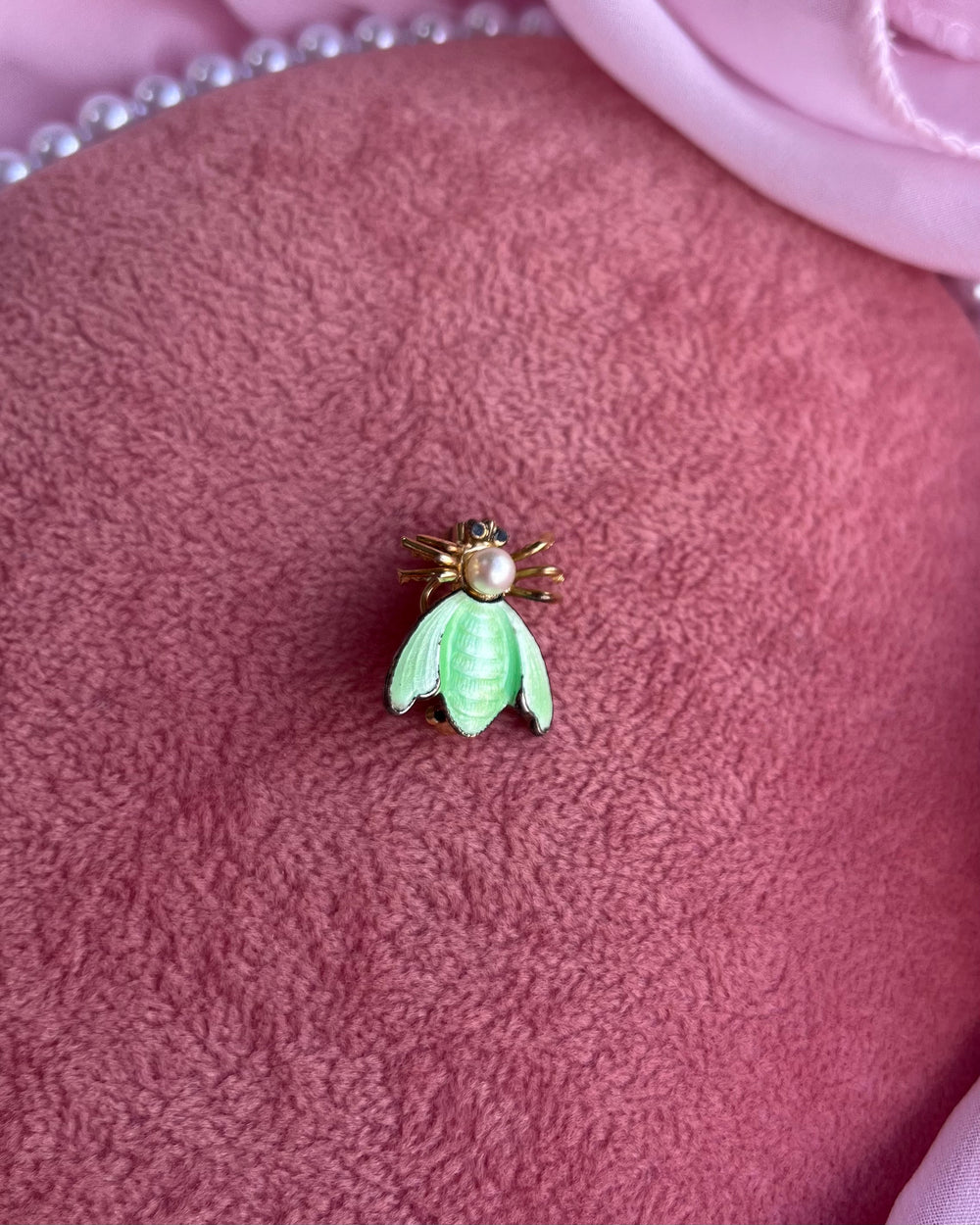 Green Bee Charm