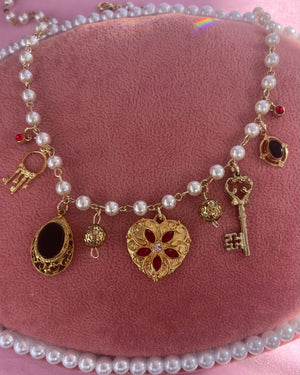 Stole My Heart Vintage Charm Necklace Stole My Heart Vintage Charm Necklace