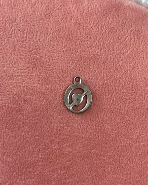 Heart Circle Silver Charm Heart Circle Silver Charm