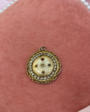 Mystical Gold Stars Cameo Charm Mystical Gold Stars Cameo Charm