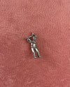 Golfer Swinging Silver Charm