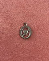 Heart Circle Silver Charm