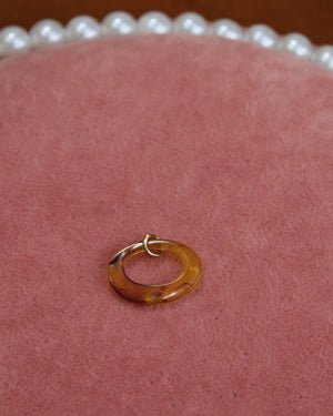 Tortoise Brown Oval Charm Tortoise Brown Oval Charm