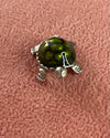 Green Turtle Silver Charm