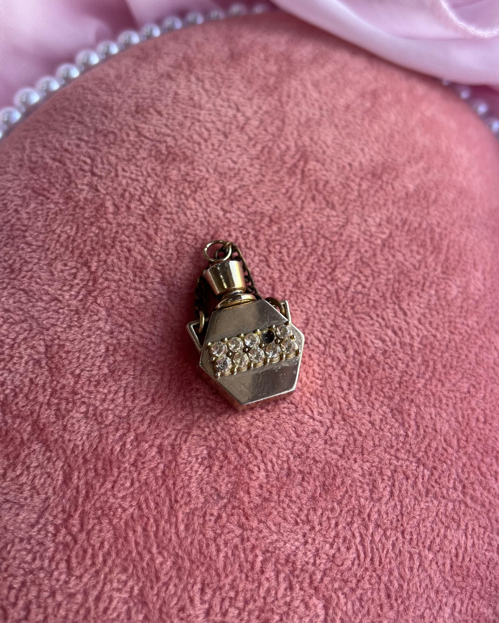 Gold Perfume Bottle Charm