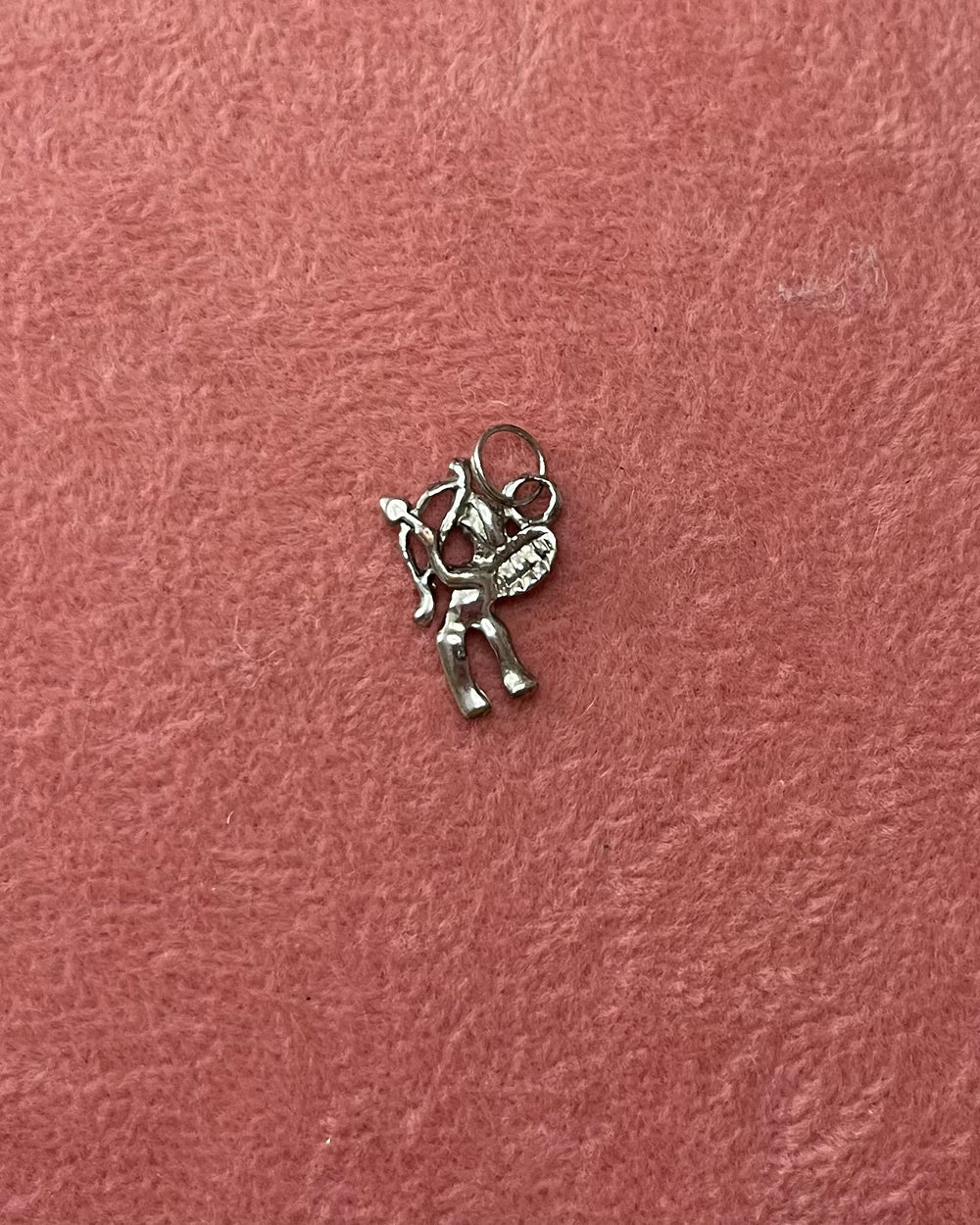 Cherub Silver Charm
