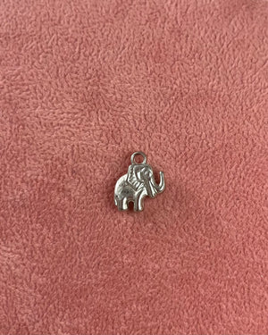 Small Elephant Silver Charm Small Elephant Silver Charm