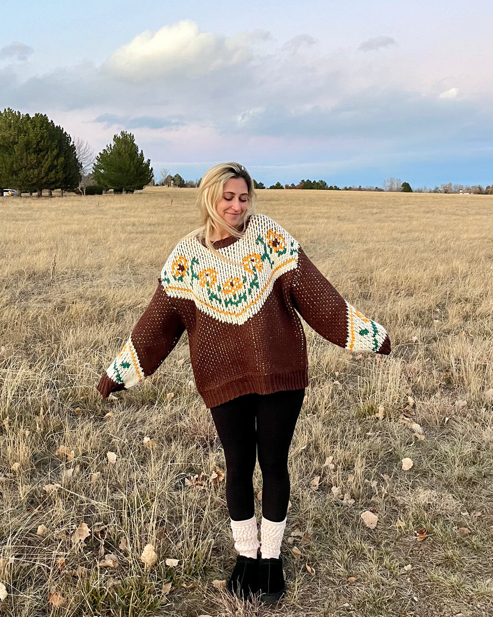 GIVING THANKS CHUNKY KNIT SWEATER