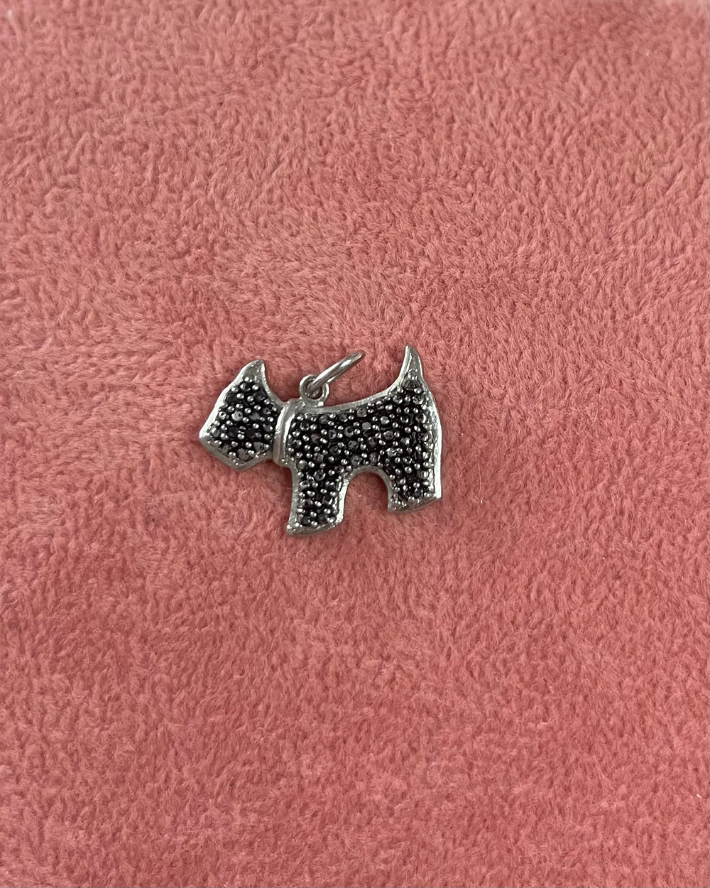 Schnauzer Dog Silver Charm